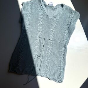 Motherhood Maternity Knit Top - Light Blue, M